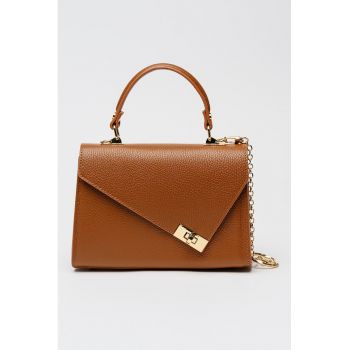 Geanta de piele cu maner