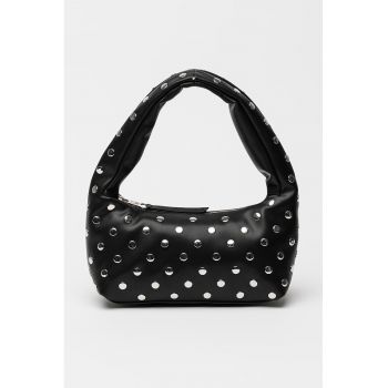 Geanta de piele ecologica cu aplicatii cu tinte