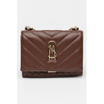 Geanta de piele ecologica cu aspect matlasat Amara