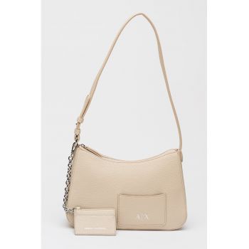 Geanta de piele ecologica cu bareta de umar si portcart detasabil