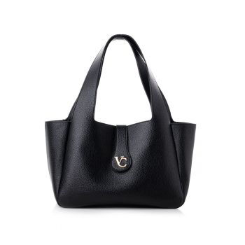 Geanta de piele ecologica cu logo metalic