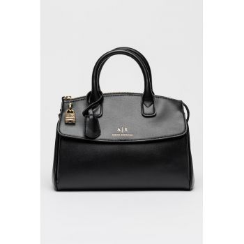 Geanta de piele ecologica cu maner si bareta detasabila