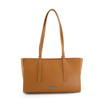 Geanta de umar  din piele naturala - maro - 41x23x10cm - 3 compartimente interioare