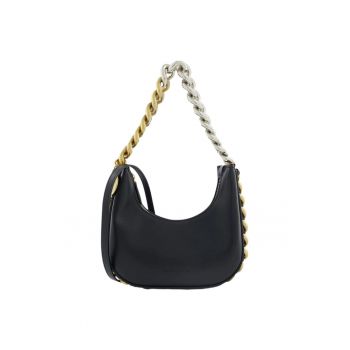 GEANTA DE UMAR FRAYME MINI CU FERMOAR NEAGRA