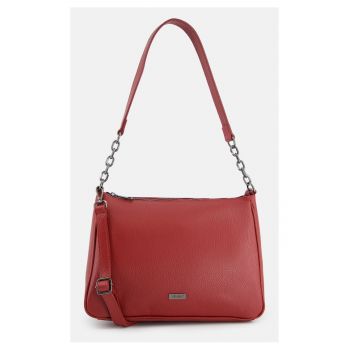 Geanta de umar  piele naturala - bordou - 31x22x10cm - curea detasabila 120cm