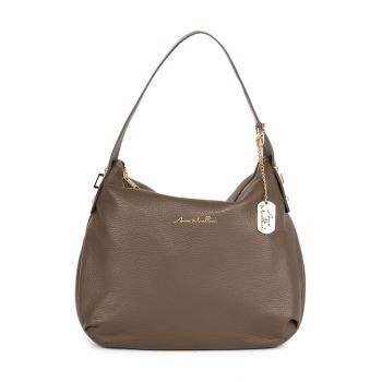 Geanta din piele cu bareta aditionala de umar