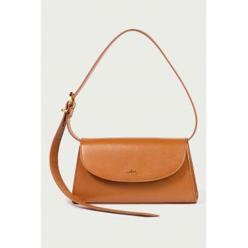 Geanta din piele cu bareta de umar Siena