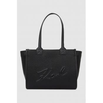 Geanta din piele ecologica cu logo in relief