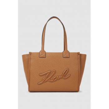 Geanta din piele ecologica cu logo in relief