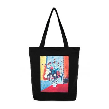 Geanta tote bag cu imprimeu foto Borgo