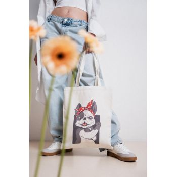 Geanta tote cu imprimeu foto