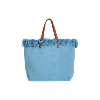Geanta tote din panza - decorata cu franjuri Dallas