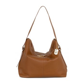 Geanta uni de piele cu bareta de umar