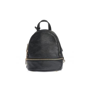 Mini rucsac negru cu bretele detasabile