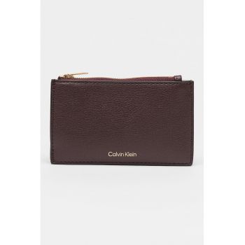 Portcart din piele ecologica cu detaliu logo