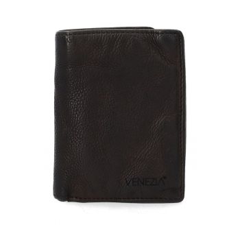 Portofel barbati -  din piele naturala - maro - 11 -5x9cm