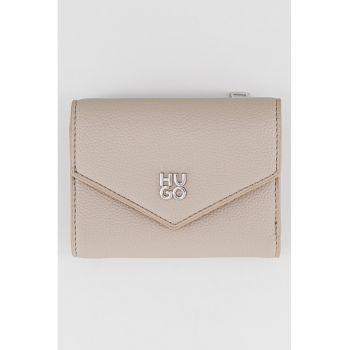 Portofel cu aplicatie logo metalica