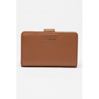 Portofel de piele cu aspect granulat