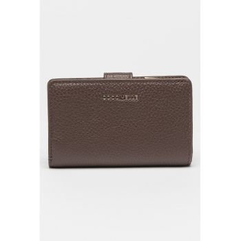 Portofel de piele cu aspect granulat