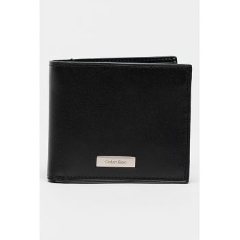 portofel de piele cu logo