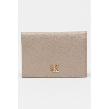 Portofel de piele ecologica cu logo metalic