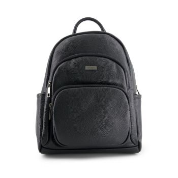 Rucsac dama -  piele naturala - 33x27x12cm - 4 buzunare externe - 2 buzunare interne