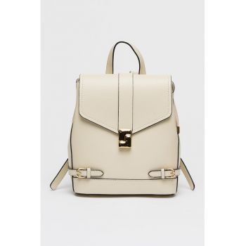 Rucsac de piele cu clapa