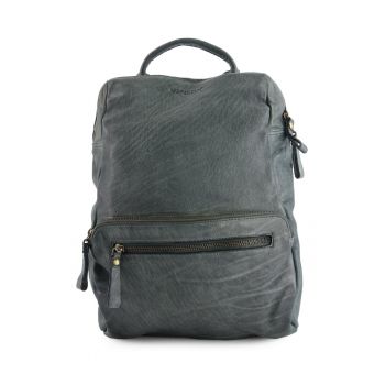 Rucsac fashion dama -  piele naturala - 35x27x9cm - 8 buzunare