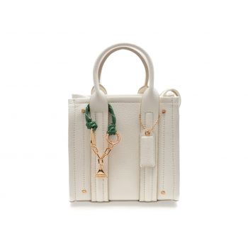 Geanta ALDO alba, ADORIE 110, din piele ecologica