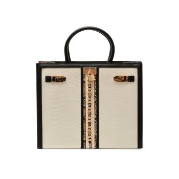 Geanta ALDO alba, AVOMA 006, din piele ecologica