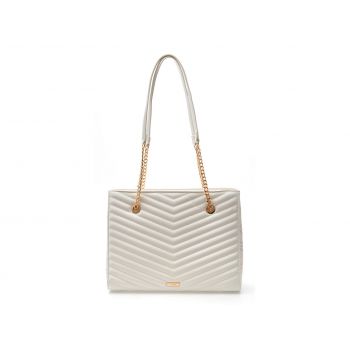 Geanta ALDO alba, CALABEREL 100, din piele ecologica