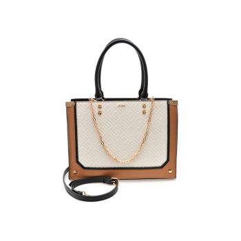 Geanta ALDO alba, CATYLA 270, din piele ecologica