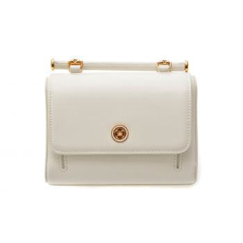 Geanta ALDO alba, COCKTAILCHIC 100, din piele ecologica