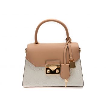 Geanta ALDO alba, CRELLITA 116, din piele ecologica