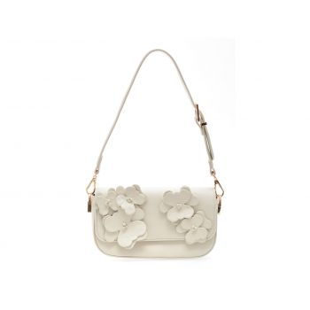 Geanta ALDO alba, DAISY BOUQUET 110, din piele ecologica