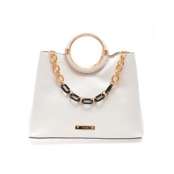 Geanta ALDO alba, DOVIE 260, din piele ecologica