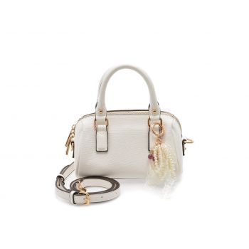 Geanta ALDO alba, HALIEWHITE 100, din piele ecologica