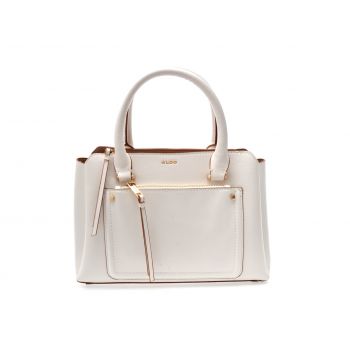 Geanta ALDO alba, KEDERASEAN 100, din piele ecologica