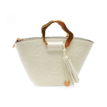 Geanta ALDO alba, MALEDE 110, din piele ecologica