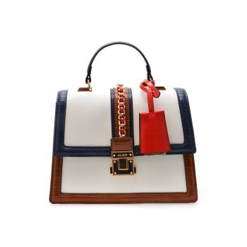 Geanta ALDO alba, MARTISSA 459, din piele ecologica