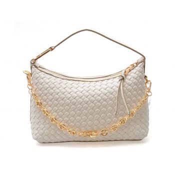 Geanta ALDO alba, PAXTONI 100, din piele ecologica