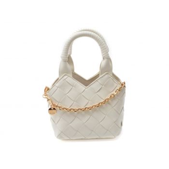 Geanta ALDO alba, ROYFFE 100, din piele ecologica