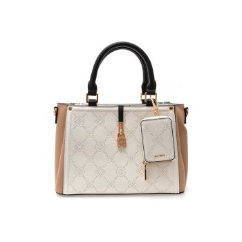 Geanta ALDO alba, SALWAH 966, din piele ecologica