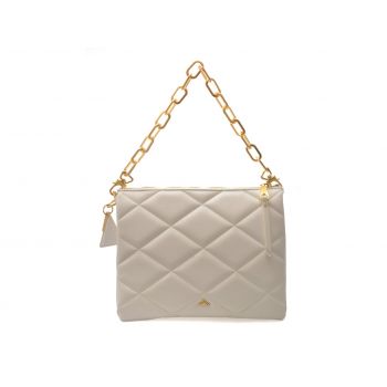 Geanta ALDO alba, SOFT QUILT 100, din piele ecologica