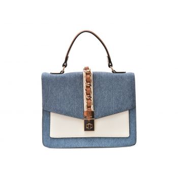 Geanta ALDO albastra, CONTAENNA 407, din piele ecologica