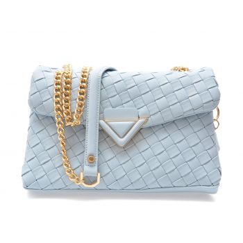 Geanta ALDO albastra, SOFTWOVEN 450, din piele ecologica