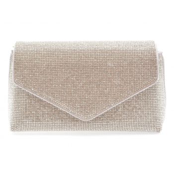 Geanta ALDO argintie, BLINGITA 973, din material textil