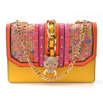 Geanta ALDO multicolor, RHEANASTRAW 950, din piele ecologica