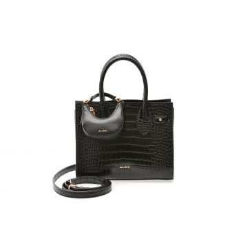 Geanta ALDO neagra, AURALIE 001, din piele ecologica