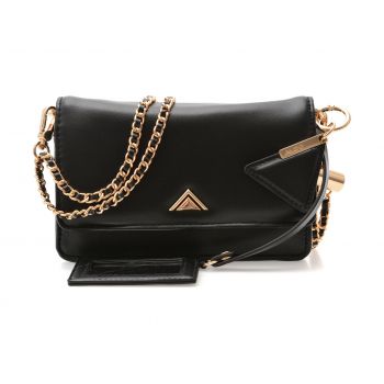 Geanta ALDO neagra, FIT EVERYTHING 001, din piele ecologica